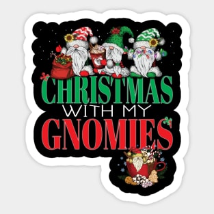 Gnome Family Christmas for Women Men Gnomies Xmas Sticker